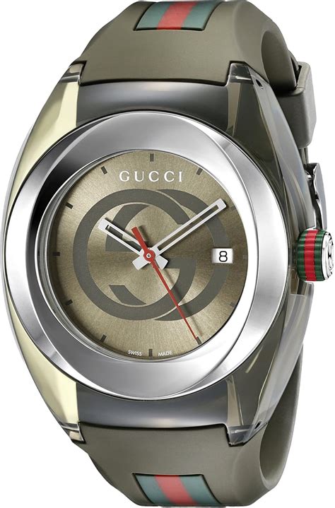 gucci sync xxl khaki watch model ya137106|Gucci SYNC XXL Khaki Watch Model:YA137106 .